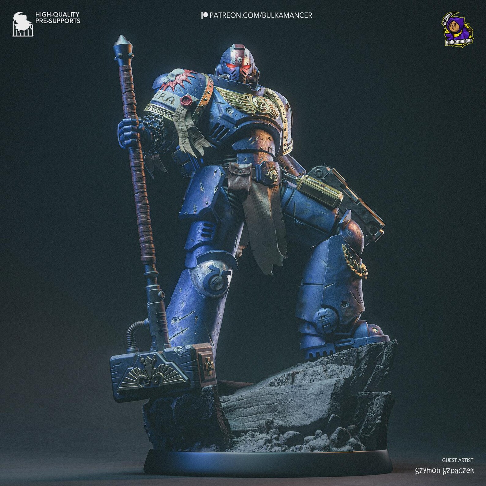 Figura Coleccionable Demetrian Titus | inspirado en Warhammer 40K | Pintado a mano 2