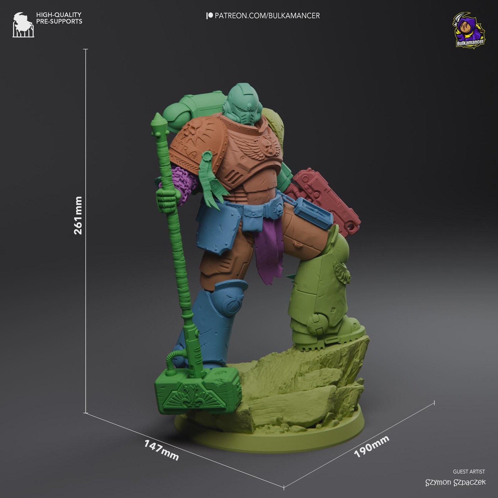 Figura Coleccionable Demetrian Titus | inspirado en Warhammer 40K | Pintado a mano 4