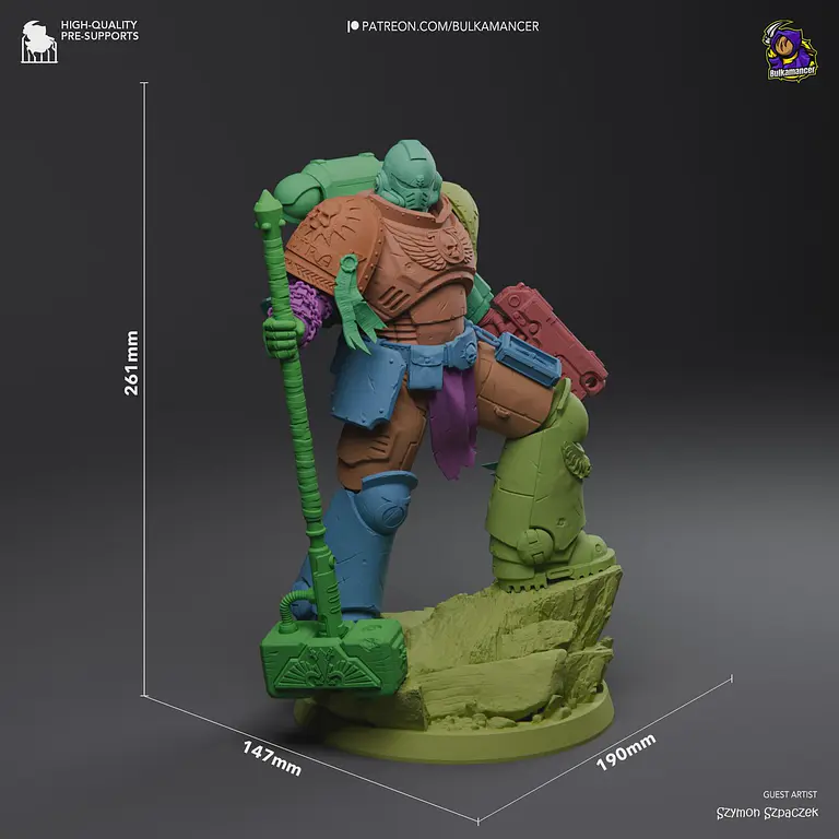 Figura Coleccionable Demetrian Titus | inspirado en Warhammer 40K | Pintado a mano 4