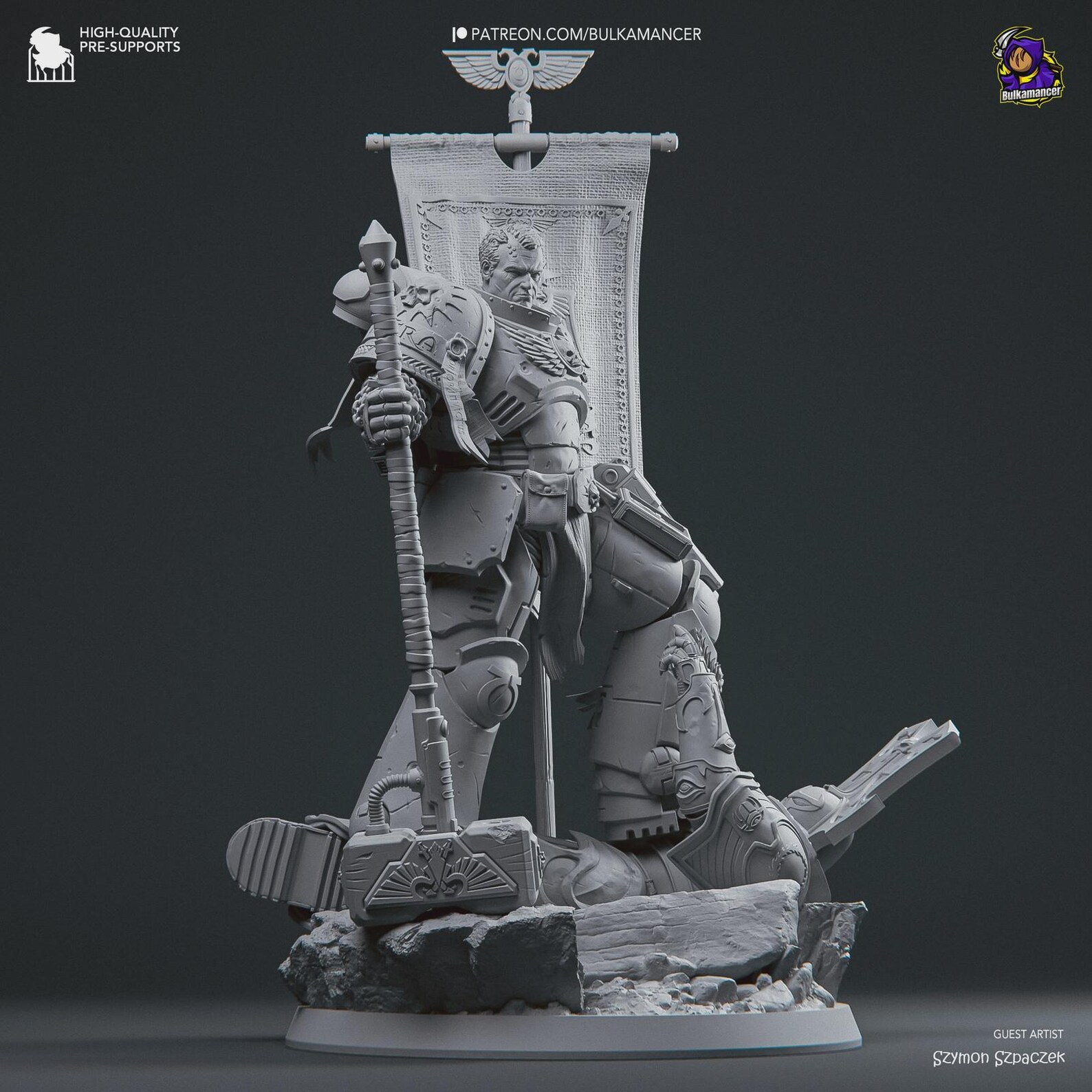 Figura Coleccionable Demetrian Titus | inspirado en Warhammer 40K | Pintado a mano 3