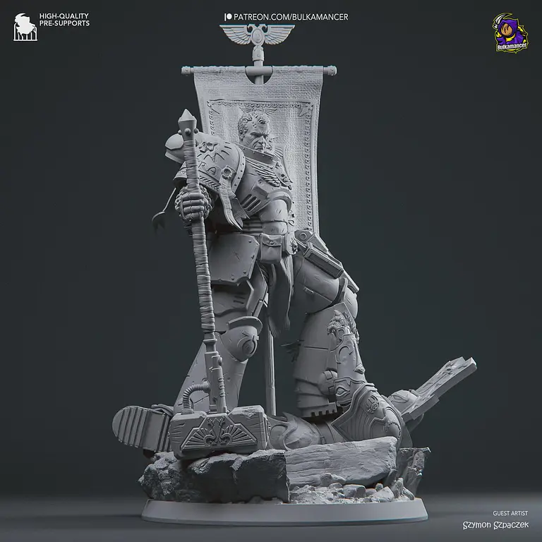 Figura Coleccionable Demetrian Titus | inspirado en Warhammer 40K | Pintado a mano 3
