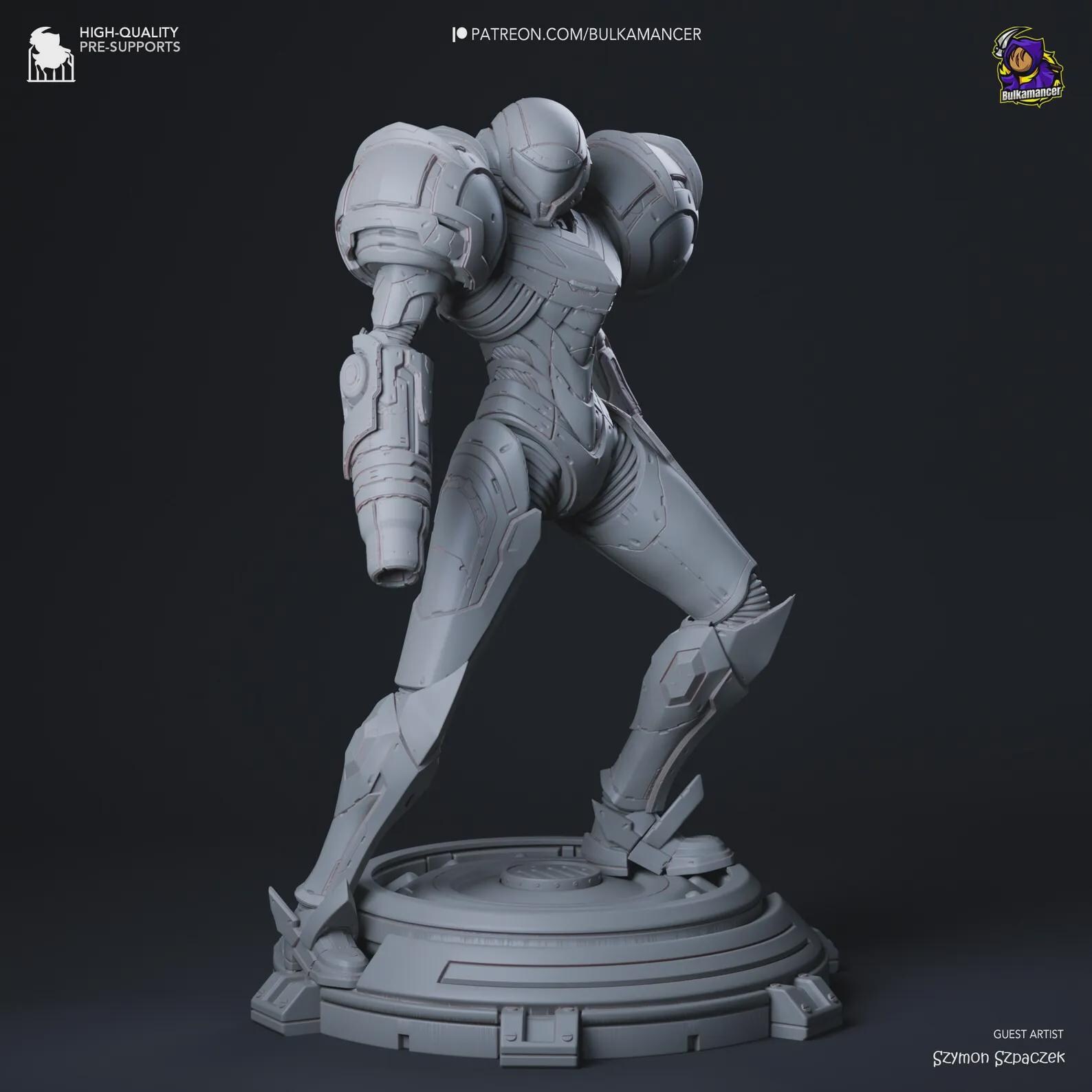 Figura Coleccionable Samus Aran | inspirado en Metroid | Pintado a mano 4