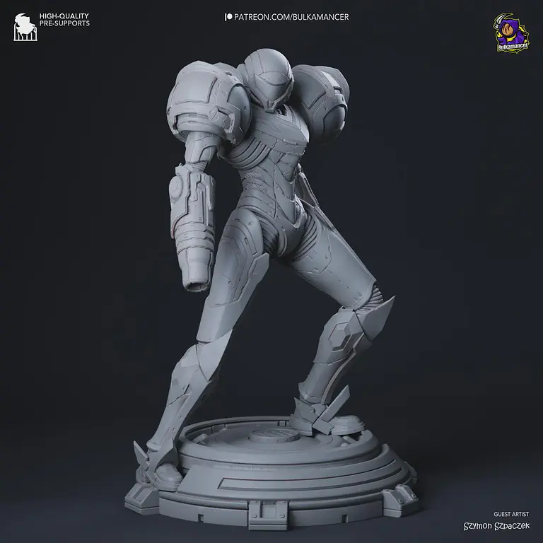 Figura Coleccionable Samus Aran | inspirado en Metroid | Pintado a mano 4