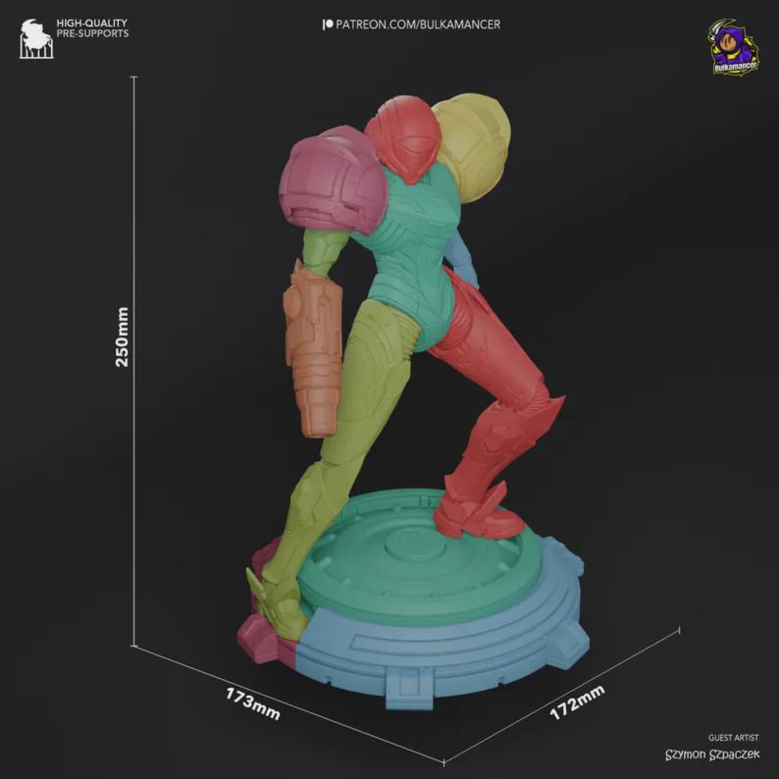 Figura Coleccionable Samus Aran | inspirado en Metroid | Pintado a mano 5
