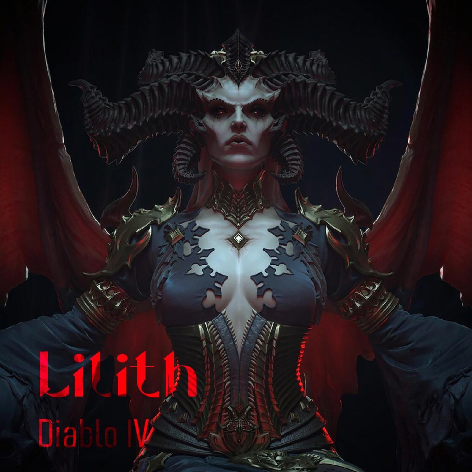Figura Coleccionable Lilith en el Trono | inspirado en el videojuego Diablo IV | Pintado a mano 1
