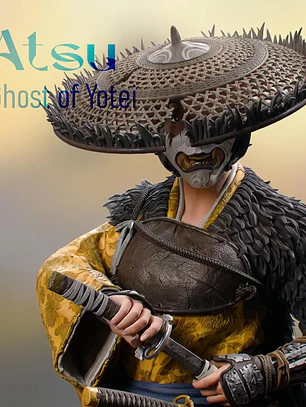 Figura Coleccionable Atsu | inspirado en Ghost of Yōtei | Pintado a mano
