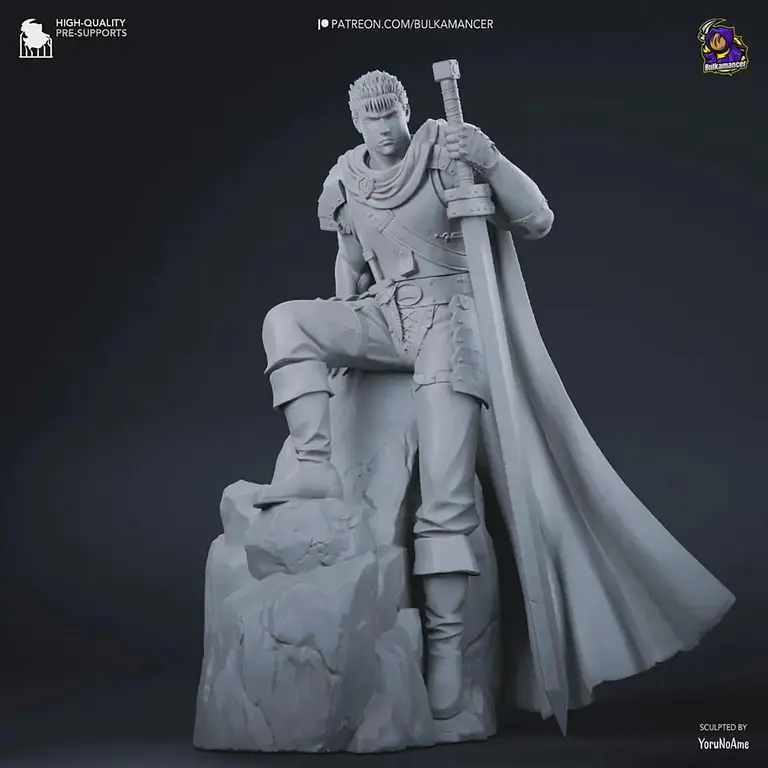 Figura Coleccionable Guts | inspirado en Berserk | Pintado a mano 4
