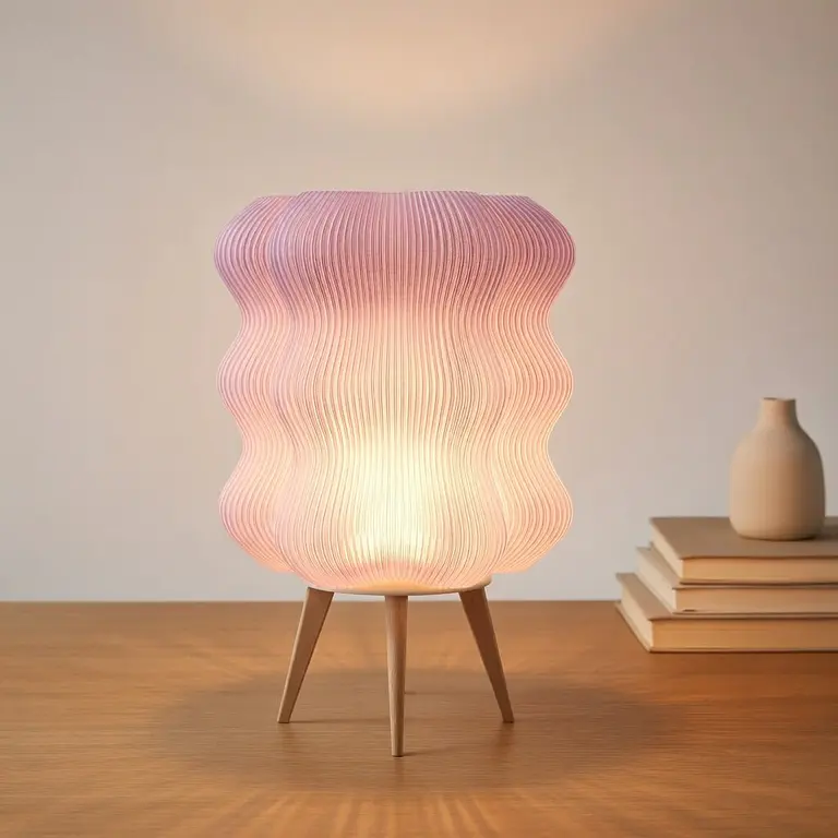 Lámpara de Mesa Ondulada 2