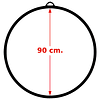 Lyra hoop. Diferentes medidas: 80, 85, 90, 95, 100 y 105 cm. Incluye eslinga de cuelgue de 20 cm. y mosquetón.