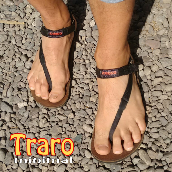 ZENSO TRARO: Sandalia minimalista todo terreno (Trekking, Trail Running.) ¡¡ NOVEDAD 2026!! Opciones: Conexión a tierra; Cinta de repuesto.