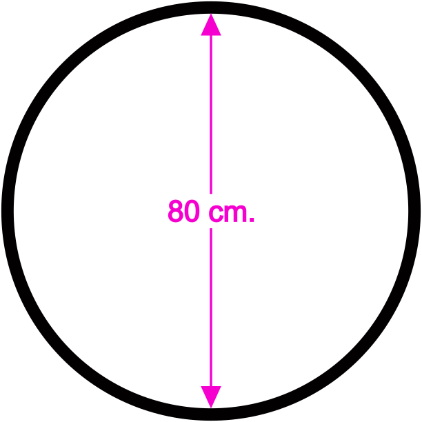 Lyra hoop. Diferentes medidas: 80, 85, 90, 95, 100 y 105 cm. Incluye eslinga de cuelgue de 20 cm. y mosquetón. (Desde: $ 55.000.-)