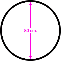 Lyra hoop. Diferentes medidas: 80, 85, 90, 95, 100 y 105 cm. Incluye eslinga de cuelgue de 20 cm. y mosquetón. (Desde: $ 55.000.-)