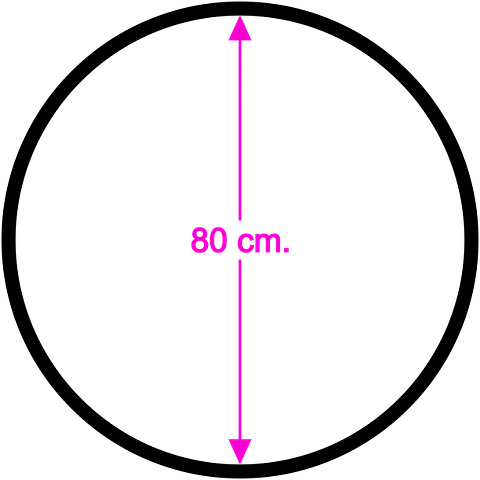 Lyra hoop. Diferentes medidas: 80, 85, 90, 95, 100 y 105 cm. Incluye eslinga de cuelgue de 20 cm. y mosquetón. (Desde: $ 55.000.-)