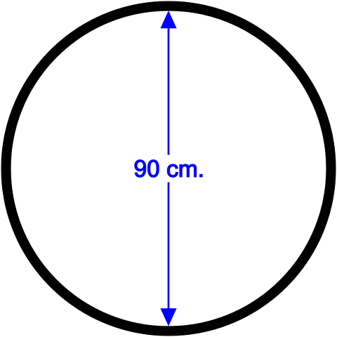 Lyra hoop. Diferentes medidas: 80, 85, 90, 95, 100 y 105 cm. Incluye eslinga de cuelgue de 20 cm. y mosquetón. (Desde: $ 55.000.-)