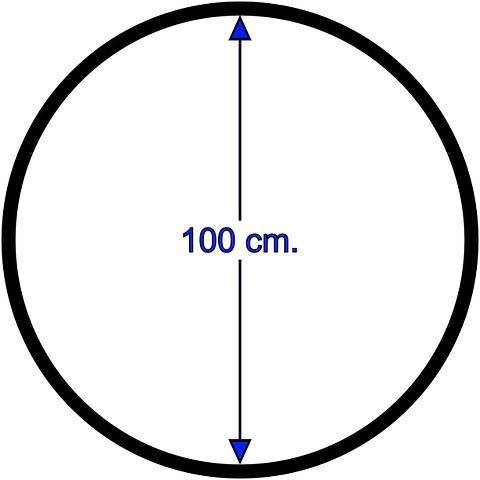 Lyra hoop. Diferentes medidas: 80, 85, 90, 95, 100 y 105 cm. Incluye eslinga de cuelgue de 20 cm. y mosquetón. (Desde: $ 55.000.-)