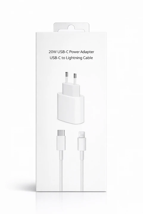 Cargador Rápido + Cable Lightning 20W – Calidad Premium 