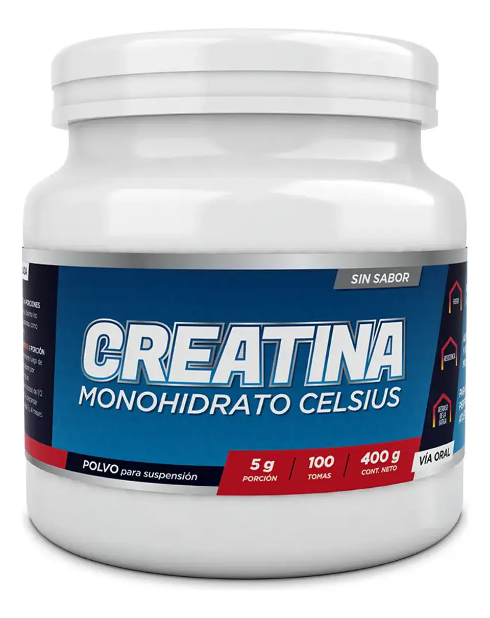 Creatina Monohidrato 400gr (80 serv.) Celsius 1