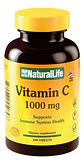 vitamina c 1000mg 100 tabletas natural life - Miniatura 1