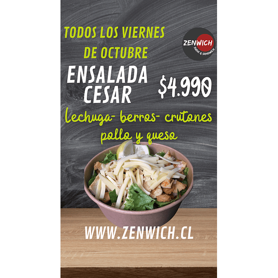 Viernes de octubre (ensalada Cesar)