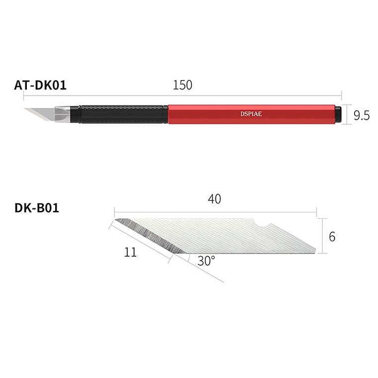 Preventa Dspiae - Cuchillo de Modelismo con cuerpo de aluminio 5