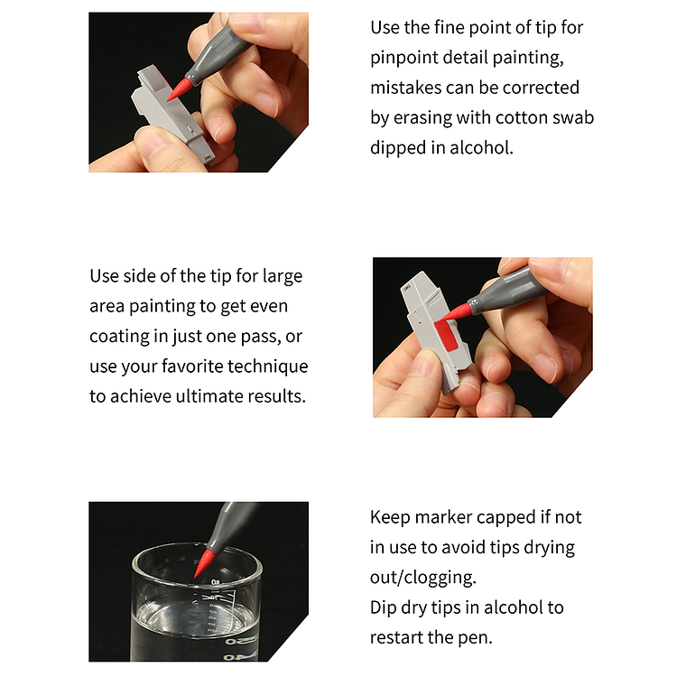 Preventa Dspiae - Marcadores acrílicos de punta suave 6