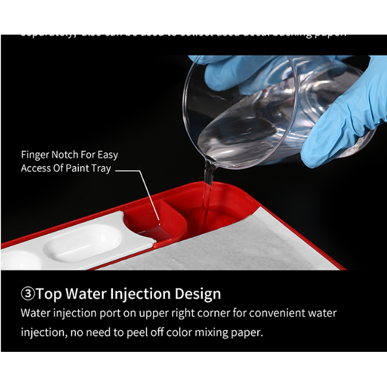 Preventa Dspiae - Paleta humectante para pintura acrílica: Poseidon 8