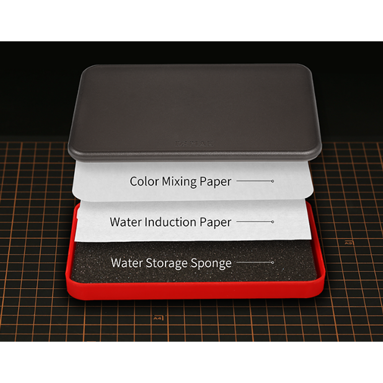 Preventa Dspiae - Paleta humectante para pintura acrílica: Poseidon 3