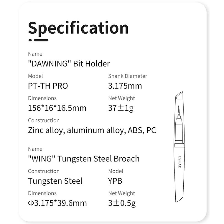 Dspiae - Soporte DAWNING para cuchilla de trazado 5