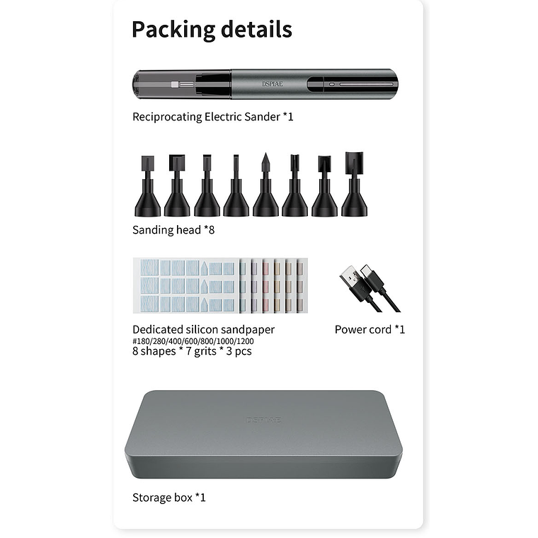 Dspiae - Illusive Shadow, lija automática 8