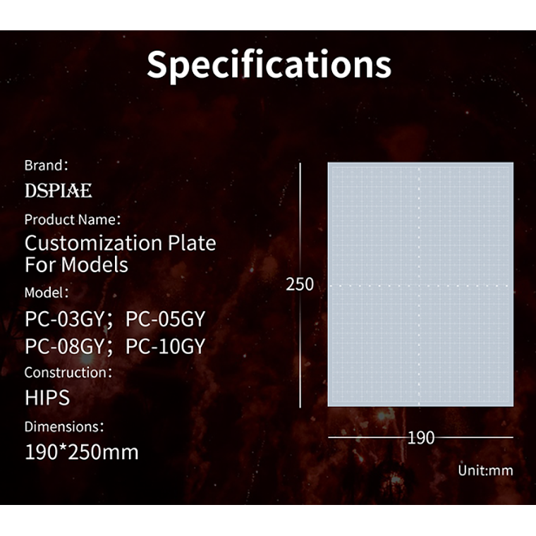 Dspiae - Placas de personalización (Pla-plates) 11