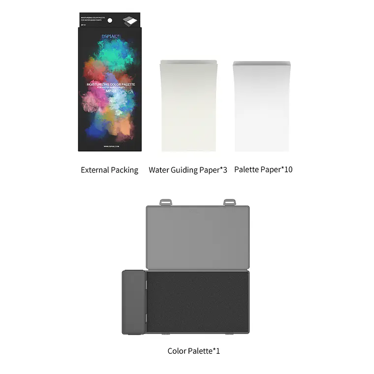 PREVENTA - Dspiae - Paleta humectante para pintura acrilica 2