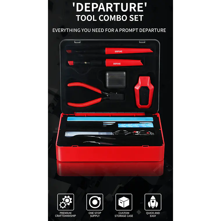 PREVENTA - Dspiae - (TC-S01) Kit completo de herramientas para modelismo 