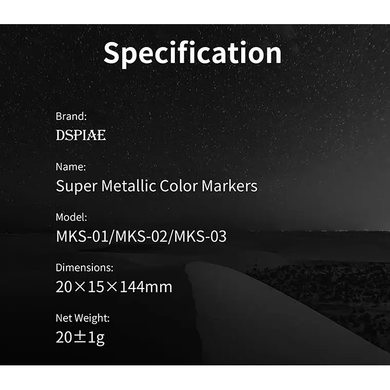PREVENTA - Dspiae - Super marcadores metálicos 9