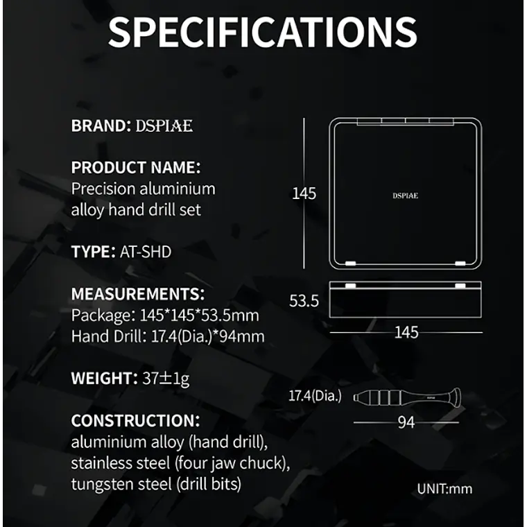 PREVENTA - Dspiae - Taladro de precisión 7