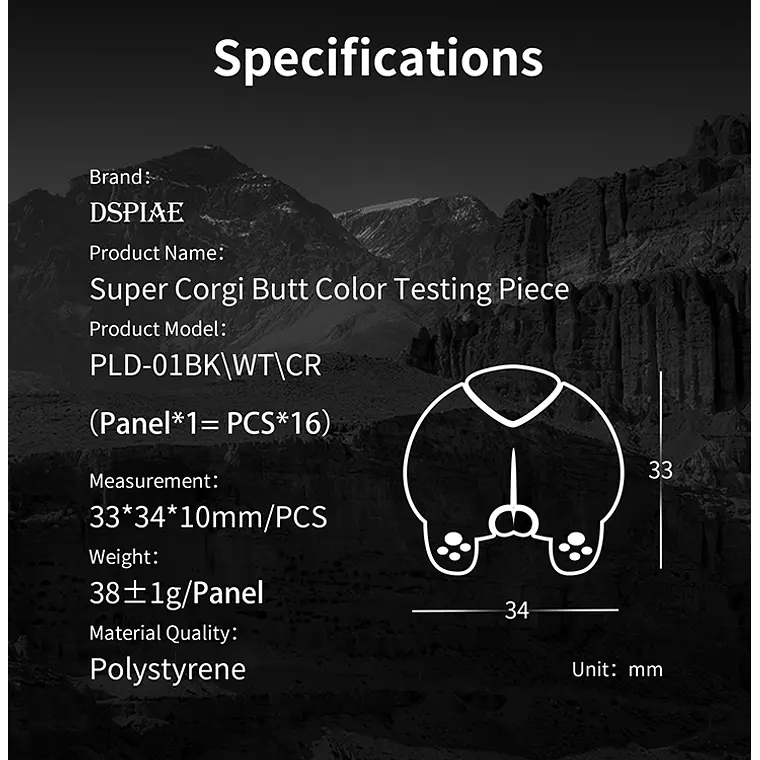 PREVENTA - Dspiae - Potitos de corgi para testeo de colores 14