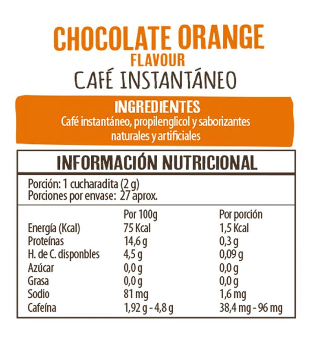 Cafe Chocolate Naranja