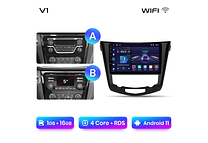 RD001 Android Nissan qashqai 2 x-trail 3 t32 2013-2017 1GB a 8GB RAM e 16GB a 128GB ROM com ou sem Carplay