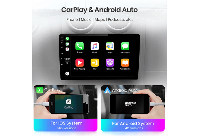 RD005 Android Honda civic 9 2013-2016 1GB a 8GB RAM e 16GB a 128GB ROM com ou sem Carplay