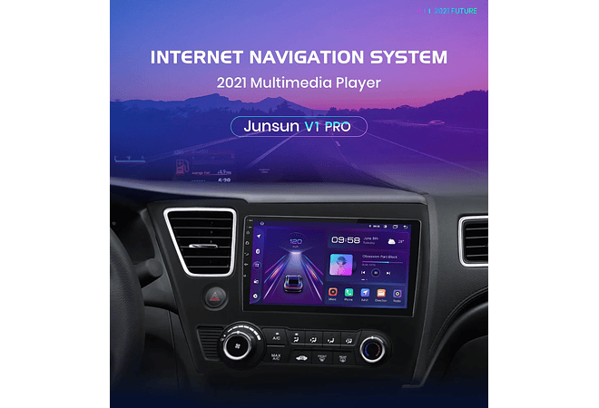 RD005 Android Honda civic 9 2013-2016 1GB a 8GB RAM e 16GB a 128GB ROM com ou sem Carplay