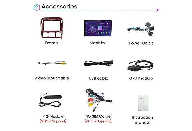 RD006 Android Mercedes s-class w220 1998-2005 1GB a 8GB RAM e 16GB a 128GB ROM com ou sem Carplay