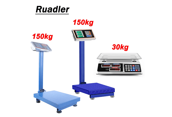 IMP0205 Balança Eletrônica Escala Plataforma Pesada, Display Digital, 30kg, 150kg, 220V