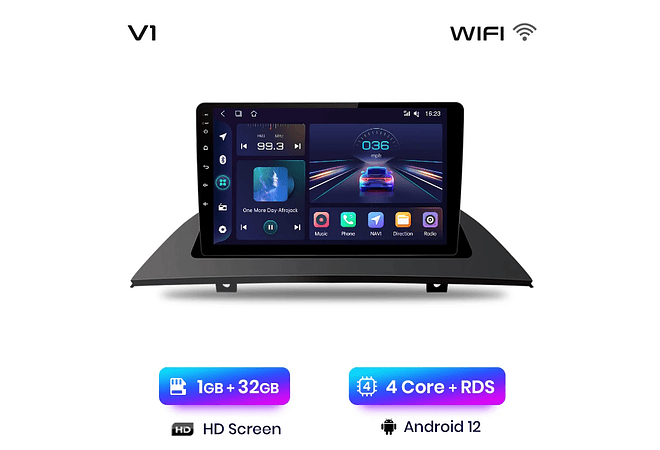 RD008 Android Bmw x3 e83 2003-2011 1GB a 8GB RAM e 16GB a 128GB ROM com ou sem Carplay