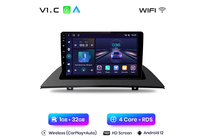 RD008 Android Bmw x3 e83 2003-2011 1GB a 8GB RAM e 16GB a 128GB ROM com ou sem Carplay