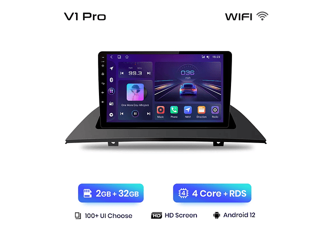 RD008 Android Bmw x3 e83 2003-2011 1GB a 8GB RAM e 16GB a 128GB ROM com ou sem Carplay