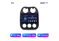 RD009 Android Jeep compass patriot 2010-2016 1GB a 8GB RAM e 16GB a 128GB ROM com ou sem Carplay