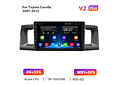 RD012 Android Toyota Corola e130 e120 2007-2012 1GB a 8GB RAM e 16GB a 128GB ROM com ou sem Carplay
