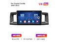 RD012 Android Toyota Corola e130 e120 2007-2012 1GB a 8GB RAM e 16GB a 128GB ROM com ou sem Carplay
