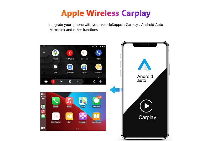 RD012 Android Toyota Corola e130 e120 2007-2012 1GB a 8GB RAM e 16GB a 128GB ROM com ou sem Carplay