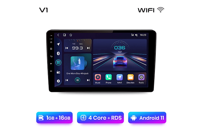RD014 Android Citroen Peugeot berlingo B9 Peugeot Partner 2008-2019 1GB a 8GB RAM e 16GB a 128GB ROM com ou sem Carplay
