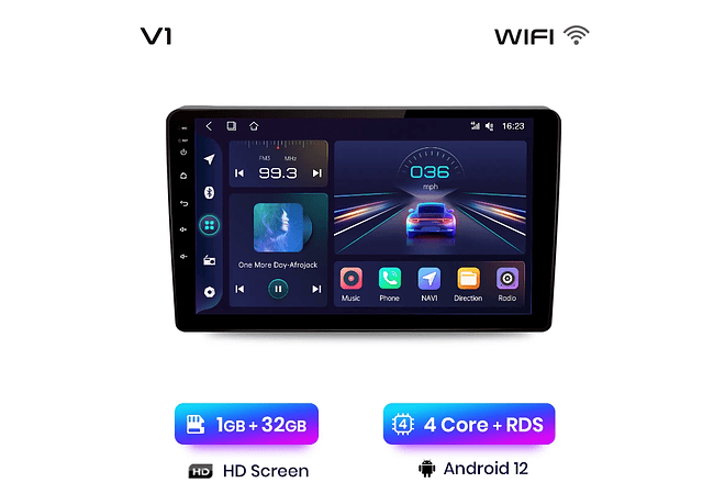 RD014 Android Citroen Peugeot berlingo B9 Peugeot Partner 2008-2019 1GB a 8GB RAM e 16GB a 128GB ROM com ou sem Carplay